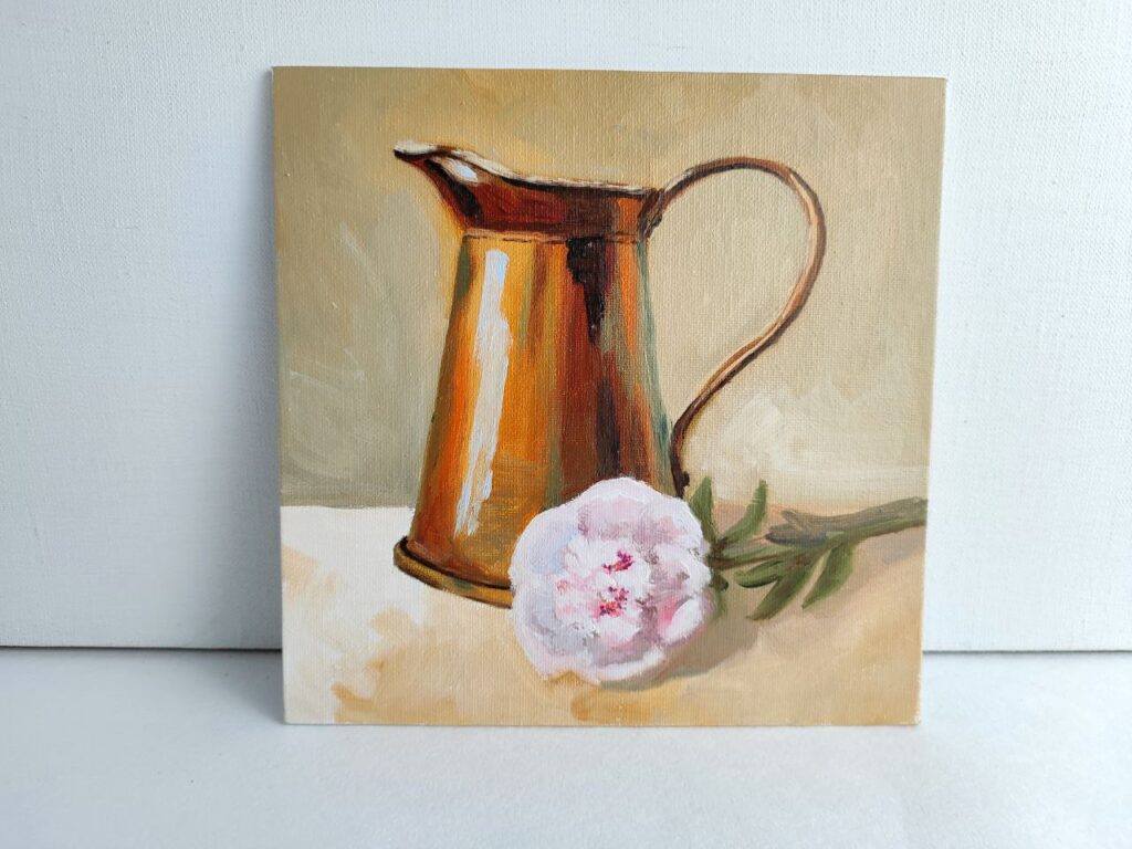 картина с пионом