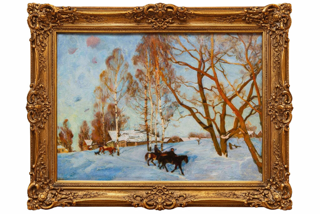 Картина Юона - Мартовское солнце