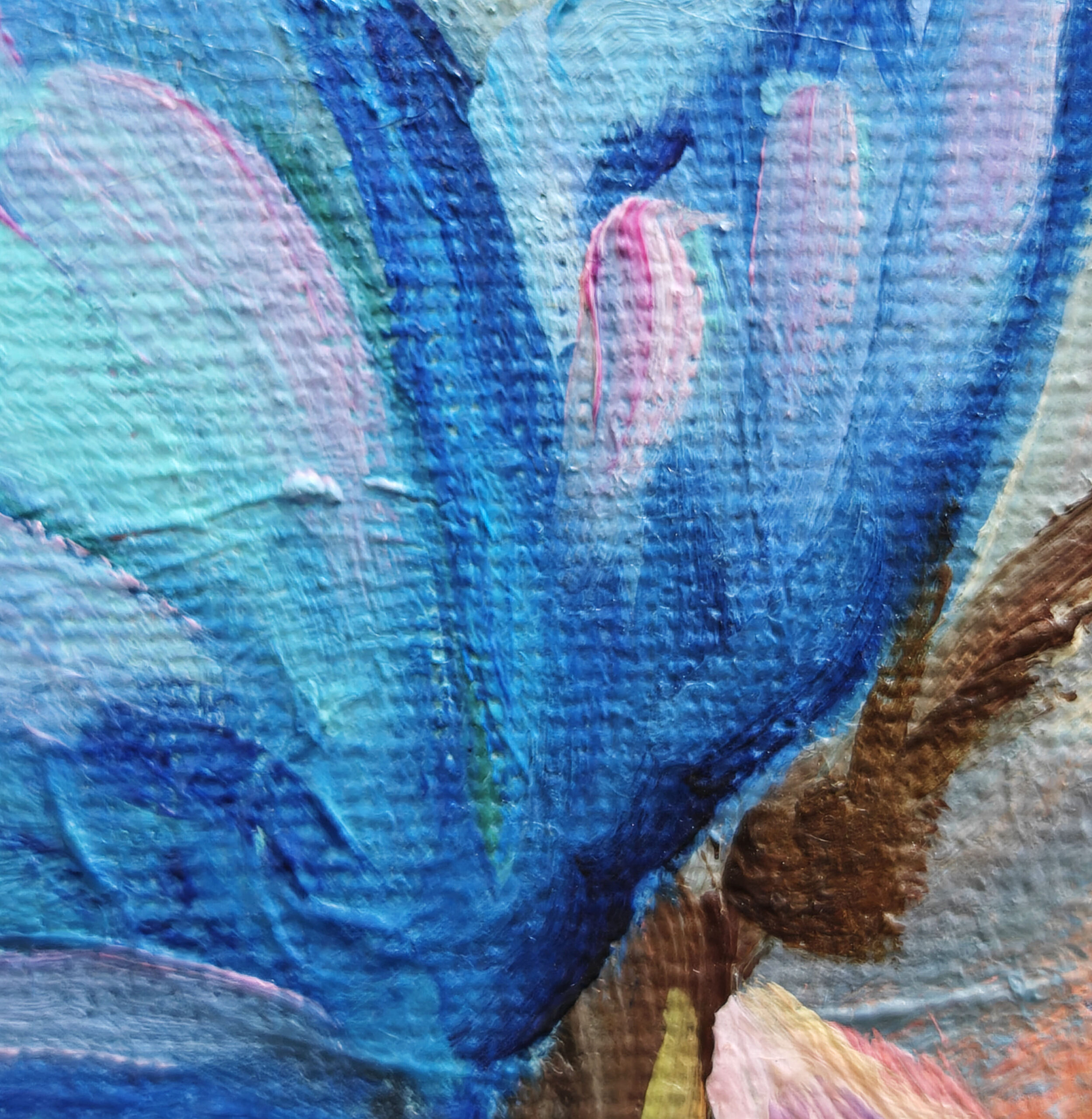 Картина роза и бабочка масло 30×40 см — изображение 7