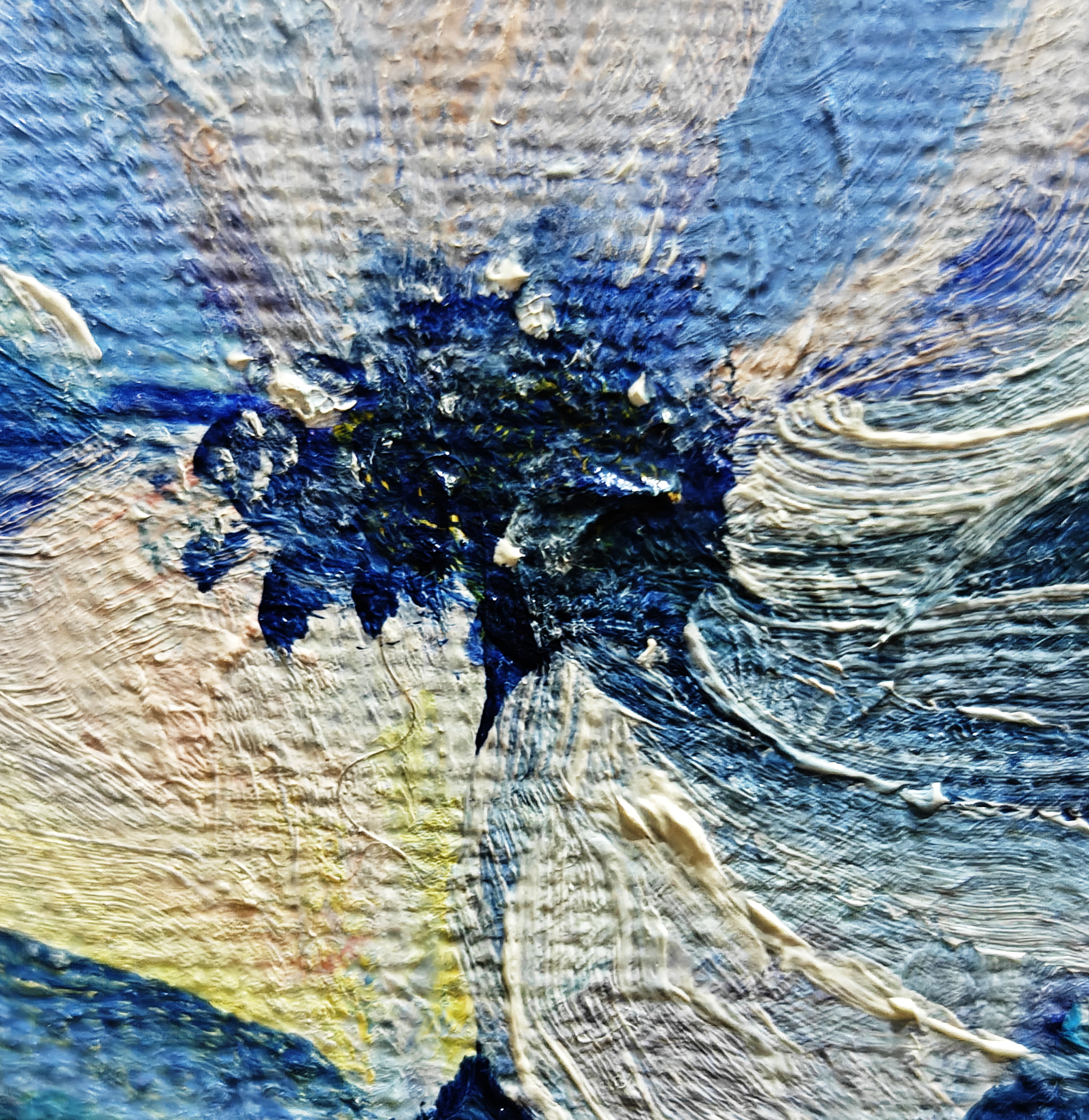 Картина маслом синие анемоны мини-картина 18×24 — изображение 6