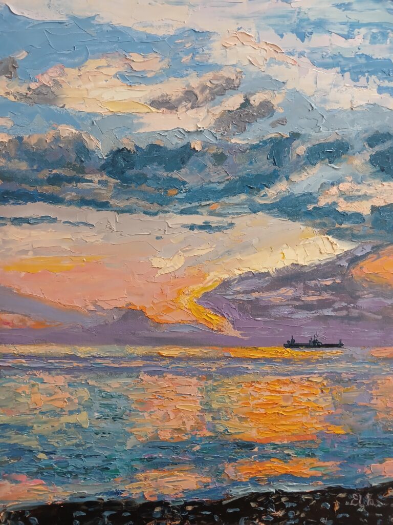 Картина маслом Море 30×40 см