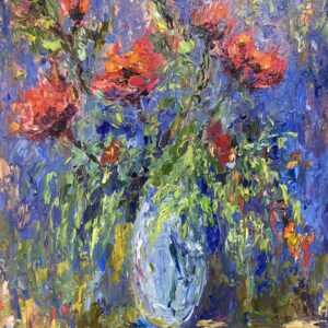 Картина Красные маки живопись маслом 30*40 см