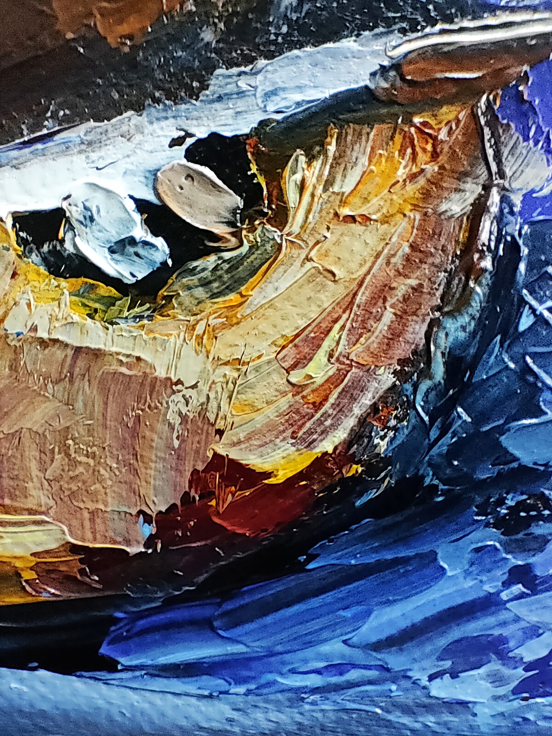 Картина маслом фруктовый натюрморт Сочные груши 18×24 — изображение 9
