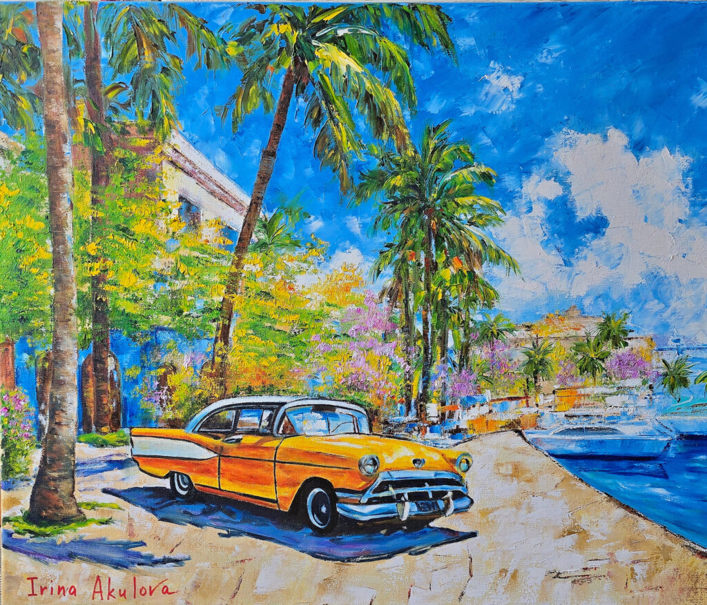 Картина с морем Куба маслом 50*60