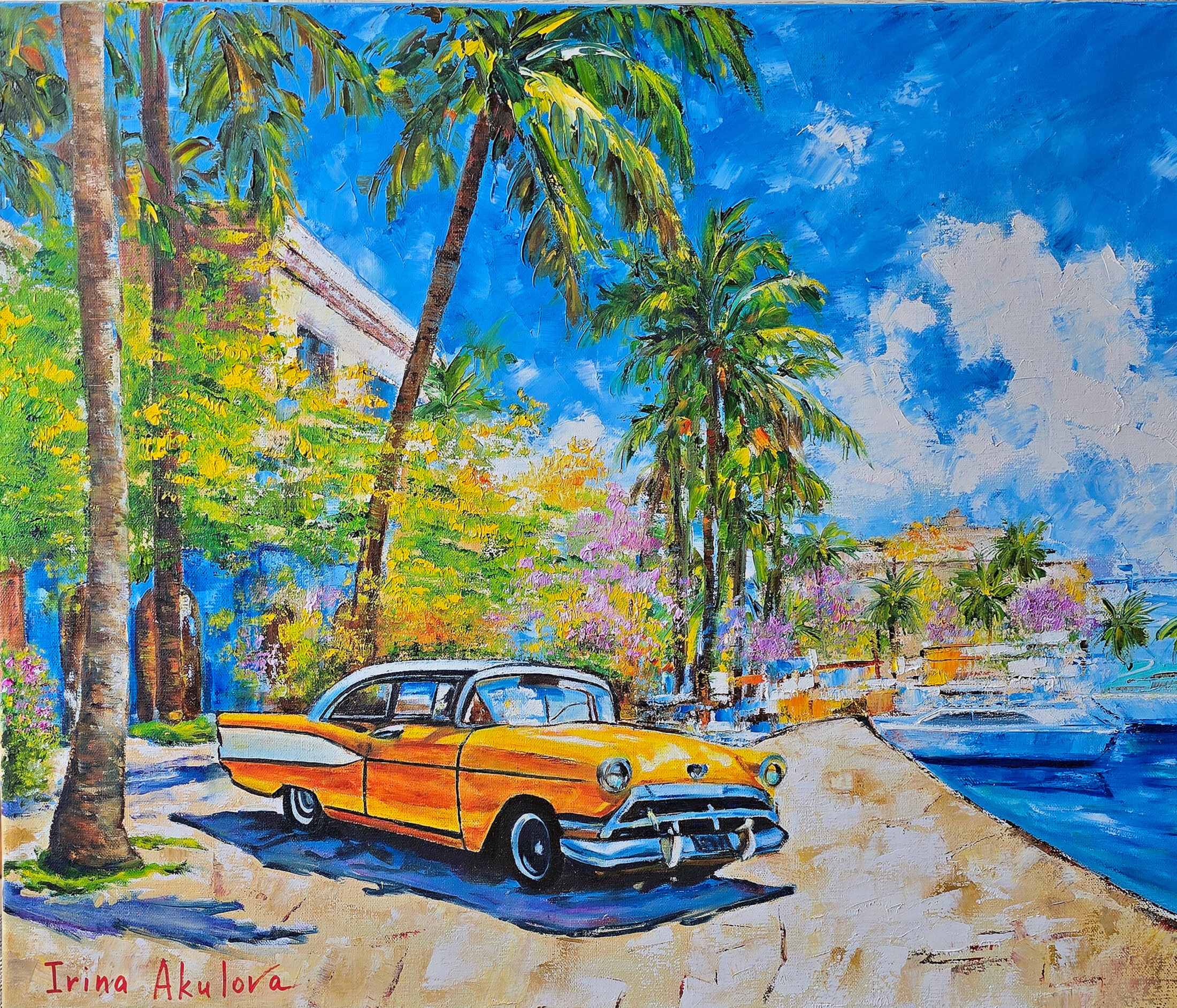 Картина с морем Куба маслом 50*60