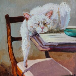 Картина маслом Котик